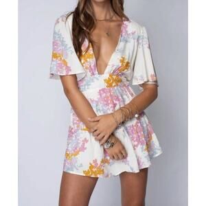 STILLWATER‎ the britton mini dress in wisteria